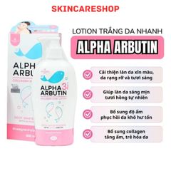 Sữa Dưỡng Thể Precious Skin Alpha Arbutin Dưỡng Trắng Da 3 Plus + Collagen 500ml