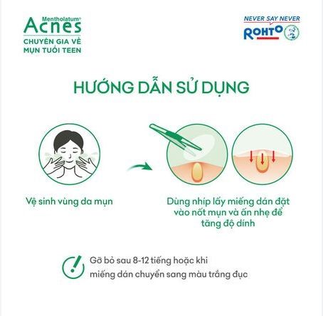 Miếng Dán Mụn Acnes Clear Patch Giúp Giảm Mụn Sưng Viêm 24 Miếng