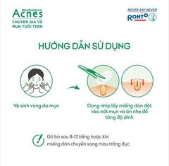 Miếng Dán Mụn Acnes Clear Patch Giúp Giảm Mụn Sưng Viêm 24 Miếng