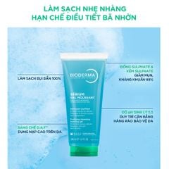 Gel rửa mặt tạo bọt Bioderma Sebium Gel Moussant