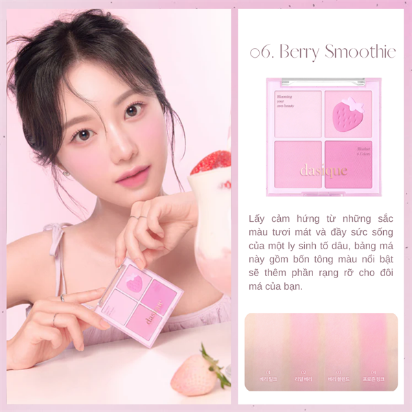 Bảng Má Hồng Dasique 4 Ô Blending Mood Cheek