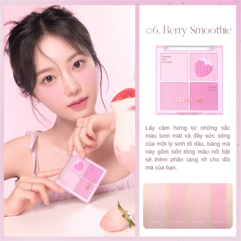Bảng Má Hồng Dasique 4 Ô Blending Mood Cheek
