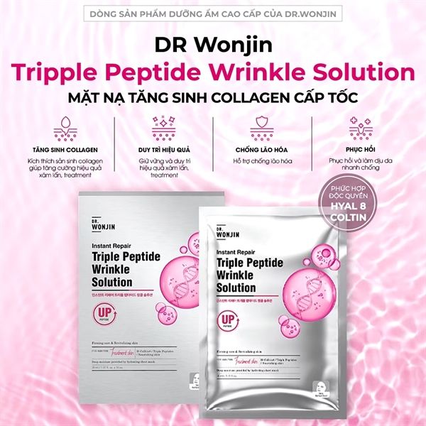 Mặt Nạ Cấp Ẩm, Tăng Sinh Collagen, Hỗ Trợ Phục Hồi Da Dr.Wonjin Instant Repair Solution 30ml