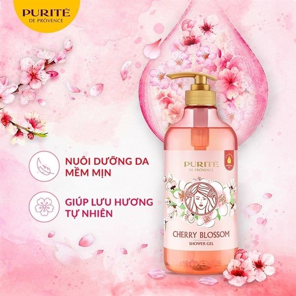 Sữa Tắm Purité Sáng Mịn Da Hương Hoa Anh Đào