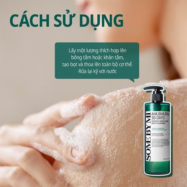 Sữa Tắm Some By Mi AHA-BHA-PHA 30 Days Miracle Acne Clear Body Cleanser 400g