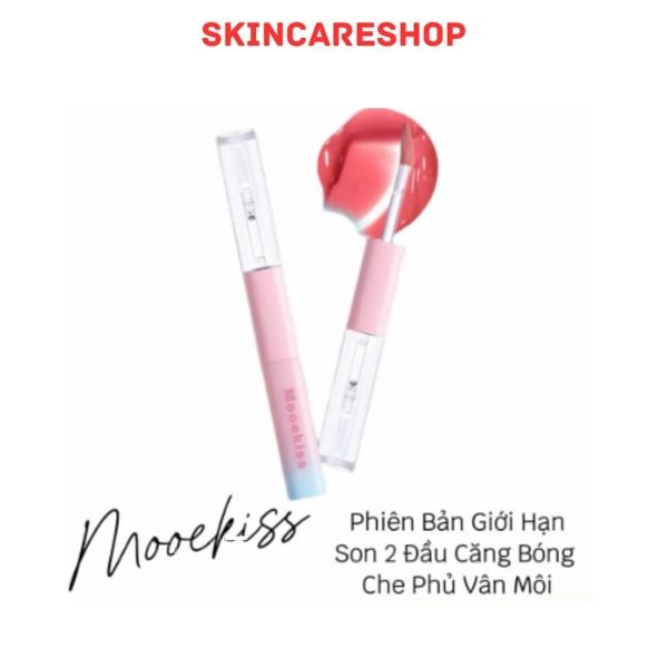 Son Kem 2 Đầu Mooekiss Dual Effect Lip Mud