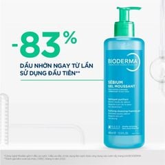 Gel rửa mặt tạo bọt Bioderma Sebium Gel Moussant