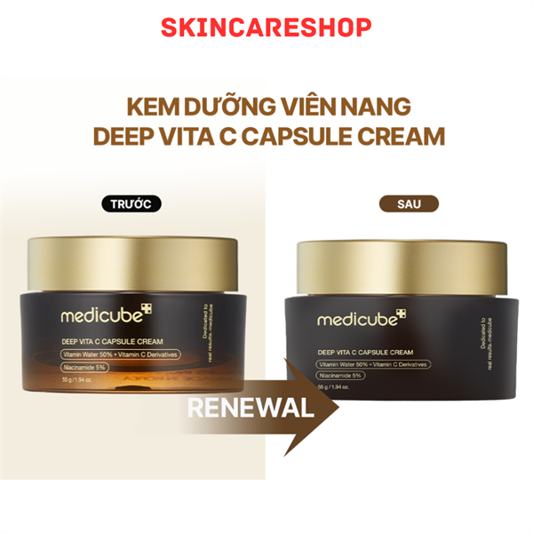 Kem Dưỡng Sáng Da Medicube Deep Vita C Capsule Cream 55g
