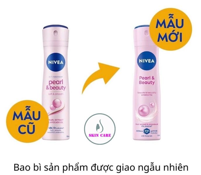 Xịt Khử Mùi Nivea Ngọc Trai Pearl & Beauty 150ml