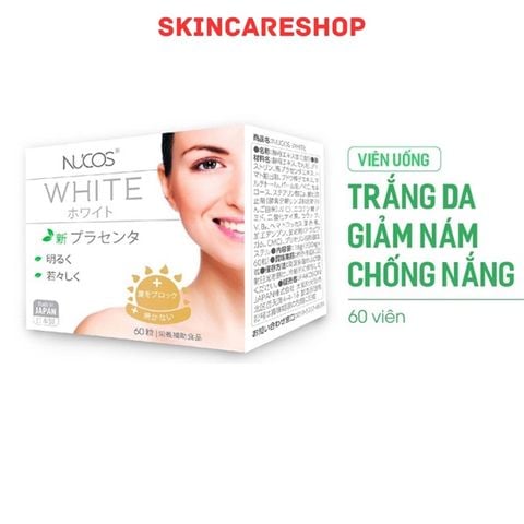Viên uống Nucos White hỗ trợ sáng da, giảm thâm nám (Hộp 60 viên)