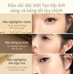 Bảng Phấn Tạo Khối Và Highlight 3 Màu Mooekiss Three-Color Contouring Palette 9g