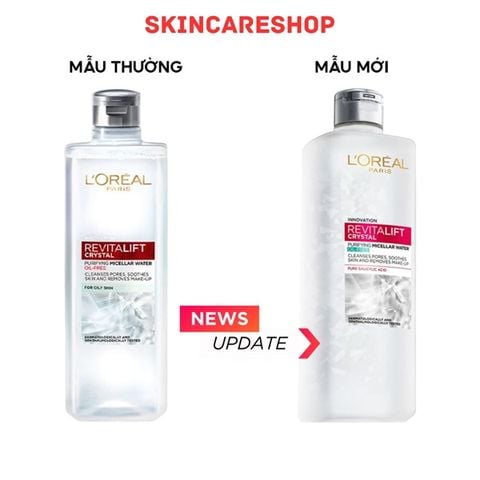 Nước Tẩy Trang L'oreal Revitalift Crystal Purifying Oil-free