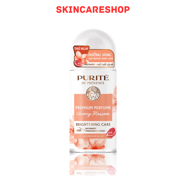 Lăn Khử Mùi Dưỡng Sáng Hương Nước Hoa Purite De Provence Cherry Blossom 20ml