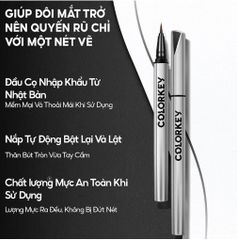 Bút Kẻ Mắt Chống Nước Lâu Trôi Colorkey Floating Color Liquid Eyeliner 0.5g