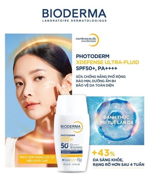 Sữa Chống Nắng Bioderma Photoderm Xdefense Ultra-Fluid SPF50+ PA++++ 40ml