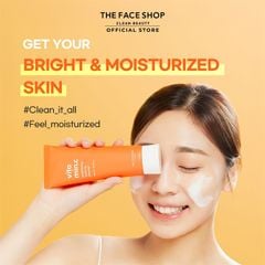 Sữa Rửa Mặt THE FACE SHOP Làm Sạch Đều Màu Da Vitamin Brightening Foaming Cleanser 150ml