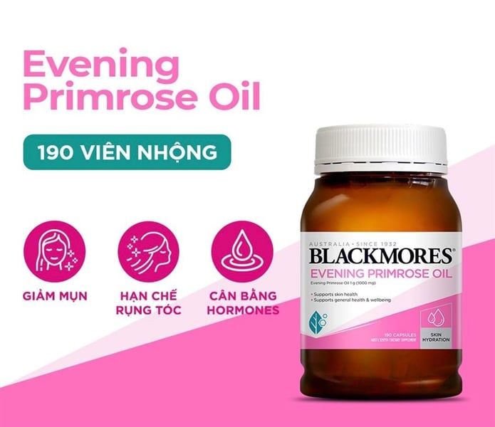 Tinh Dầu Hoa Anh Thảo Blackmores Evening 190 viên
