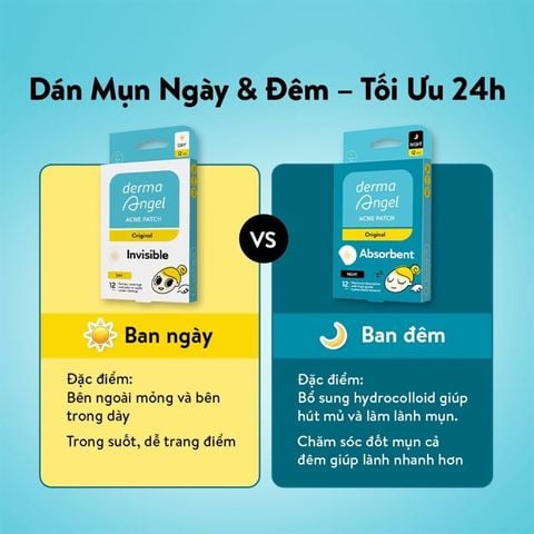 Miếng Dán Mụn Derma Angel Acne Patch 12 Miếng