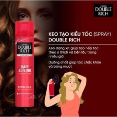 Keo giữ nếp tóc Double Rich Hair Spray Strong Hold 170ml