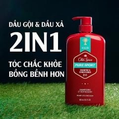 Dầu Gội & Xả Old Spice Pure Sport 2In1 Shampoo & Conditioner 650ml