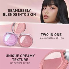 Phấn Má Hồng Và Highlight 3CE Blushlighter 4.3g