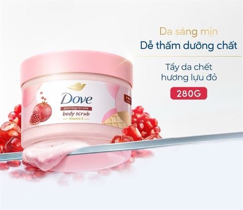 Smoothie Tẩy Tế Bào Chết Body Dove Chăm Da Sáng Mịn 298g/280g