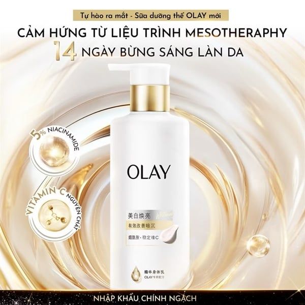 Sữa Dưỡng Thể Sáng Da Olay Hương Nước Hoa Với 5% Niacinamde & Vitamin C 260G