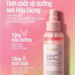 Tinh Chất Xịt Dưỡng Cocoon Lotus Soothing Serum Mist Sen Hậu Giang 100ml
