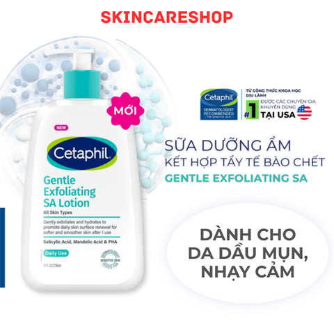 Sữa Dưỡng Cho Da Dầu Mụn Cetaphil Gentle Exfoliating SA Lotion 236ml