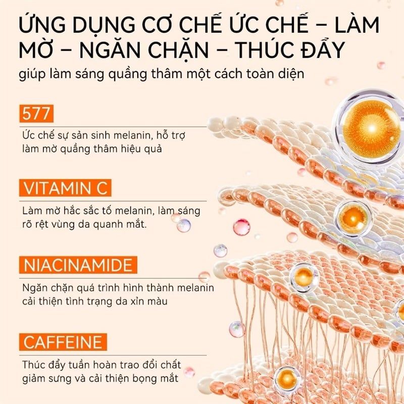Kem mắt Lanbena Vitamin C Brightening Eye Cream 15ml