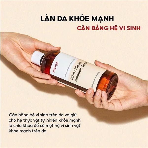 Nước Hoa Hồng Manyo Bifida Biome Ampoule Toner 210ml