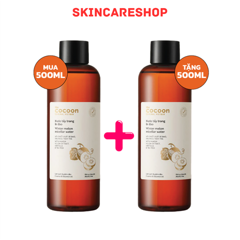 Combo Cocoon Nước Tẩy Trang Bí Đao 500ml