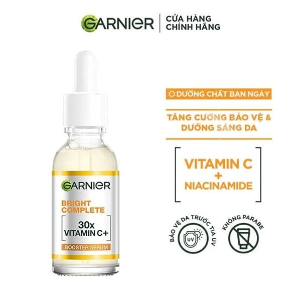 Tinh chất Garnier 10% Vitamin C - Bright Complete Serum 30ml