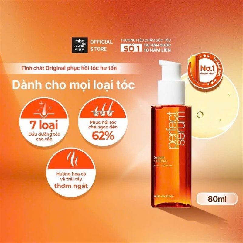 Tinh Chất Dưỡng Tóc Mise En Scene Perfect Serum 80ml