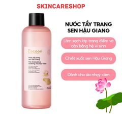 Nước Tẩy Trang Sen Hậu Giang Cocoon Hau Giang Lotus Soothing Micellar Water 500ml