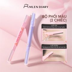 Dao Cạo Lông Mày 2 Đầu Mlen Diary Dual-Ended Eyebrow Razor