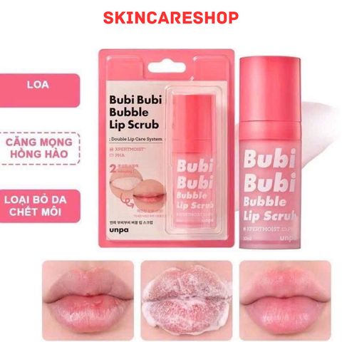 Tẩy Tế Bào Chết Môi Sủi Bọt Unpa Bubi Bubi Bubble Lip Scrub 10ml