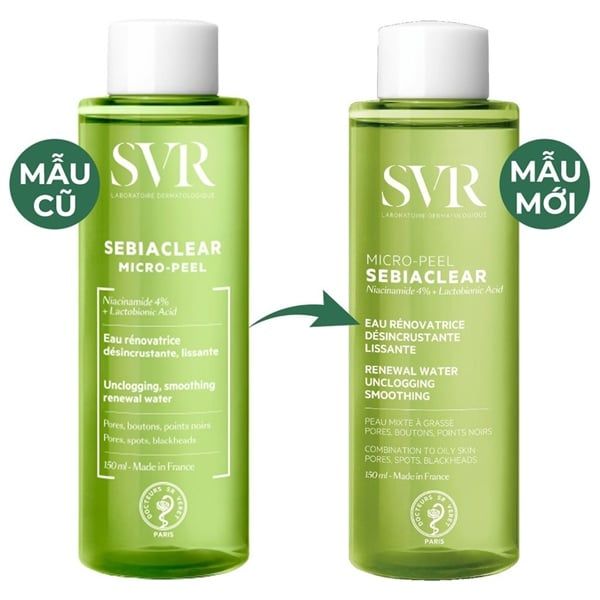 Nước Hoa Hồng Cho Da Dầu Mụn SVR Sebiaclear Micro Peel 150ml