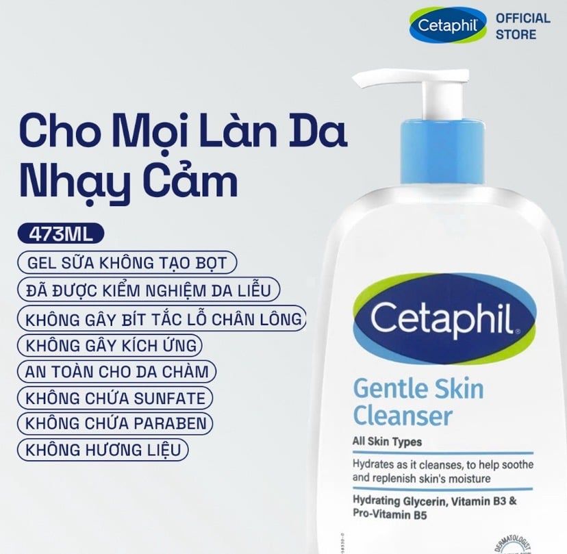 Sữa rửa mặt Cetaphil Gentle Skin Cleanser