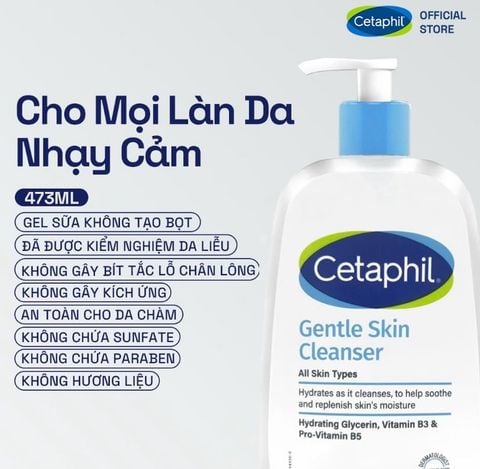 Sữa rửa mặt Cetaphil Gentle Skin Cleanser