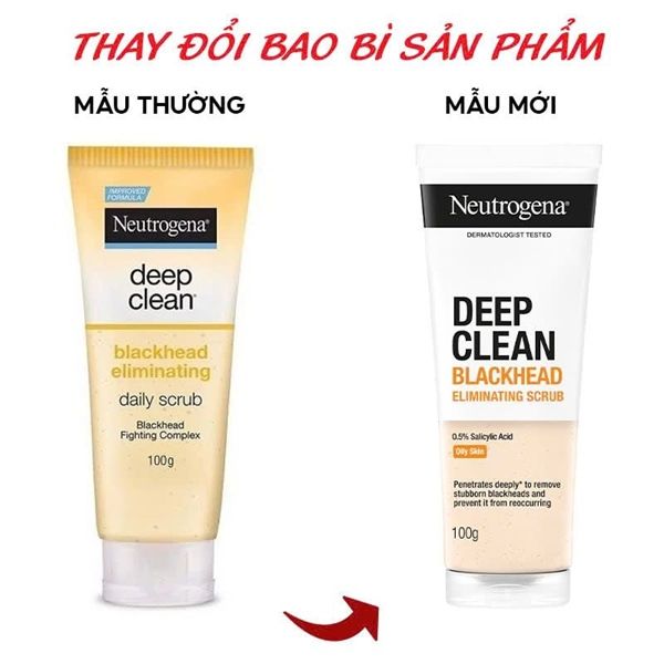Sữa Rửa Mặt Neutrogena Deep Clean Blackhead Eliminating Daily Scrub 100g
