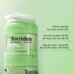 Toner Pad Torriden Balanceful Cica Toner Pad 60 miếng