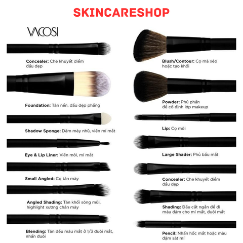 Cọ Trang Điểm Vacosi