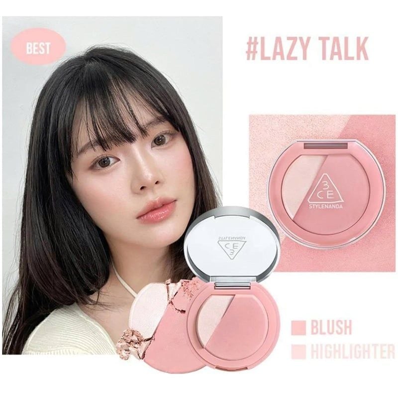 Phấn Má Hồng Và Highlight 3CE Blushlighter 4.3g