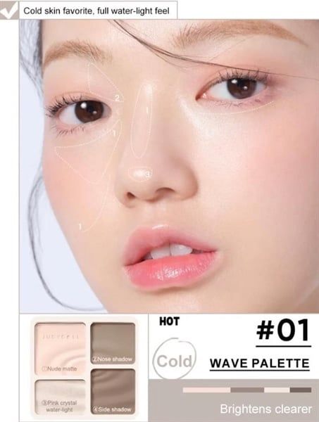 Bảng Tạo Khối Bắt Sáng JudyDoll Highlight & Contour