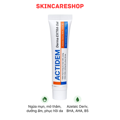 Gel Giảm Mụn Mờ Thâm Actidem Derma Extra Gel 18g