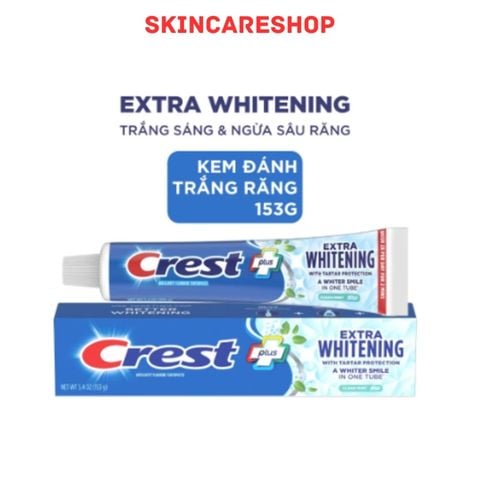 Kem Đánh Răng Crest Extra Whitening Clean Mint 153g