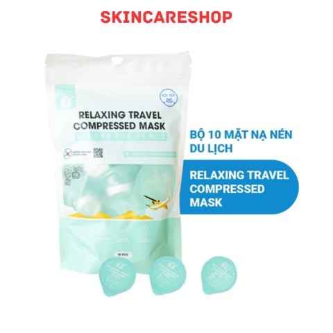 Mặt Nạ Nén DR.SERA Relaxing Travel Compressed Mask -Túi 10 Mask