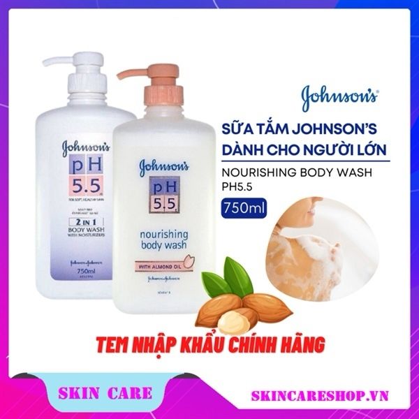 Sữa Tắm Johnson's pH 5.5 Nourishing Body Wash 750ml