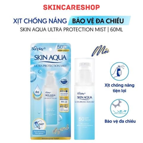 Xịt chống nắng Skin Aqua Ultra Protection Mist 60ml